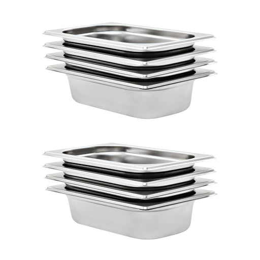 Recipiente Gastronorm 8 buc. GN 1/4 65 mm oțel inoxidabil - WALTI WALTI