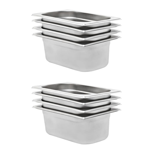 Recipiente Gastronorm 8 buc. GN 1/4 100 mm oțel inoxidabil - WALTI WALTI