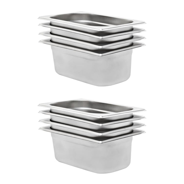 Recipiente Gastronorm 8 buc. GN 1/4 100 mm oțel inoxidabil - WALTI WALTI