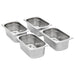 Recipiente Gastronorm 8 buc. GN 1/4 100 mm oțel inoxidabil - WALTI WALTI