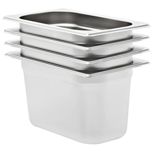 Recipiente Gastronorm 4 buc. GN 1/4 150 mm oțel inoxidabil - WALTI WALTI