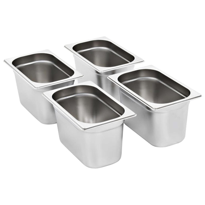 Recipiente Gastronorm 4 buc. GN 1/4 150 mm oțel inoxidabil - WALTI WALTI