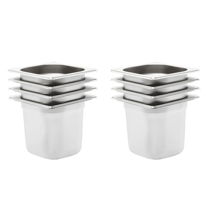 Recipiente Gastronorm 8 buc. GN 1/6 150 mm oțel inoxidabil - WALTI WALTI