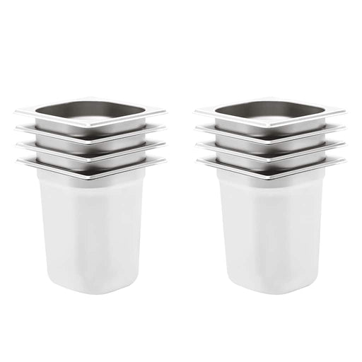 Recipiente Gastronorm 8 buc. GN 1/6 200 mm oțel inoxidabil - WALTI WALTI