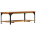 Măsuță de cafea cu raft, 100 x 60 x 35 cm, lemn masiv reciclat - WALTI WALTI