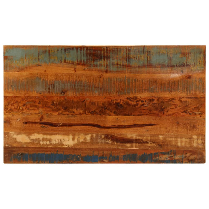 Măsuță de cafea cu raft, 100 x 60 x 35 cm, lemn masiv reciclat - WALTI WALTI