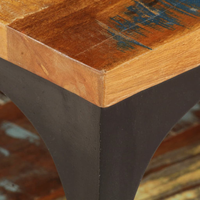 Măsuță de cafea cu raft, 100 x 60 x 35 cm, lemn masiv reciclat - WALTI WALTI