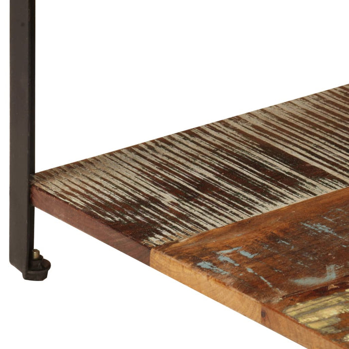 Măsuță de cafea cu raft, 100 x 60 x 35 cm, lemn masiv reciclat - WALTI WALTI