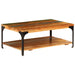Măsuță de cafea cu raft, 100 x 60 x 35 cm, lemn masiv reciclat - WALTI WALTI