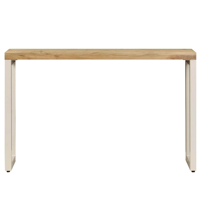 Masă consolă, 120x35x76 cm, lemn masiv de mango & oțel WALTI