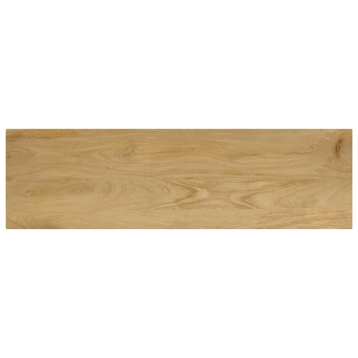 Masă consolă, 120x35x76 cm, lemn masiv de mango & oțel WALTI