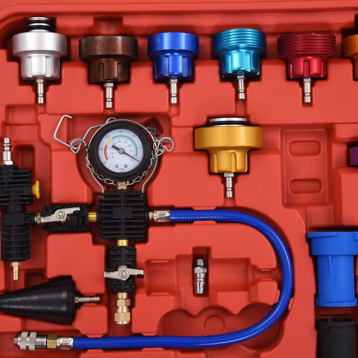 Set testare presiune radiator și sistem de răcire, 28 piese - WALTI WALTI