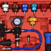 Set testare presiune radiator și sistem de răcire, 28 piese - WALTI WALTI