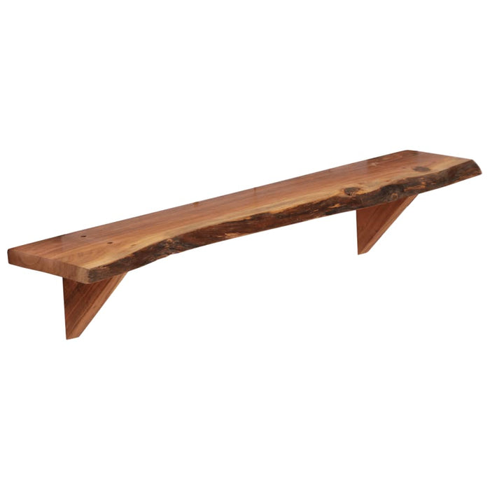 Rafturi de perete, 2 buc., 90x20x18 cm, lemn masiv de acacia WALTI