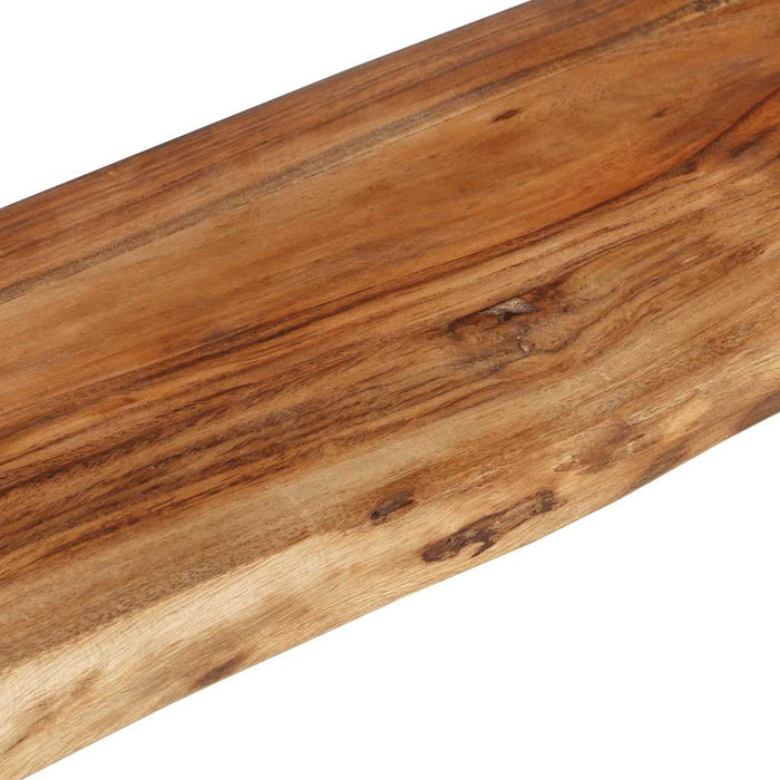 Rafturi de perete, 2 buc., 120x20x18 cm, lemn masiv de acacia WALTI
