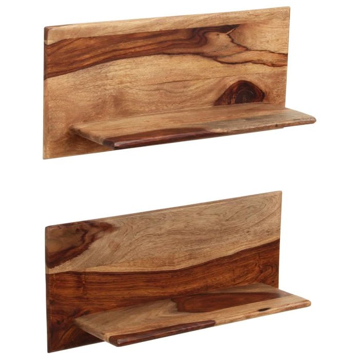 Rafturi de perete, 2 buc., 58x26x20 cm, lemn masiv de sheesham - WALTI WALTI