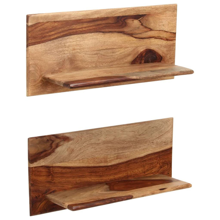 Rafturi de perete, 2 buc., 58x26x20 cm, lemn masiv de sheesham - WALTI WALTI