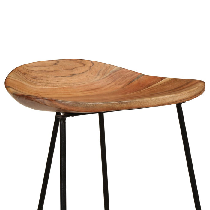 Scaune de bar, 2 buc., lemn masiv de acacia WALTI