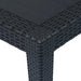 Masă de grădină, antracit, 150x90x72 cm, plastic, aspect ratan - WALTI WALTI