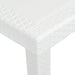 Masă de grădină, albă, 220x90x72 cm, plastic, aspect ratan - WALTI WALTI