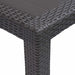 Masă de grădină, maro, 220x90x72 cm , plastic, aspect ratan - WALTI WALTI