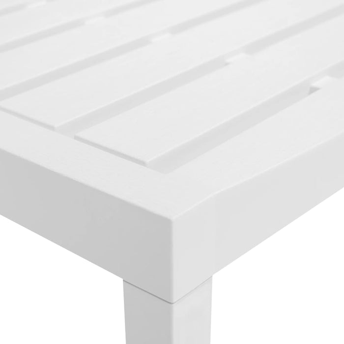 Set mobilier de grădină, 3 piese, alb, plastic - WALTI WALTI