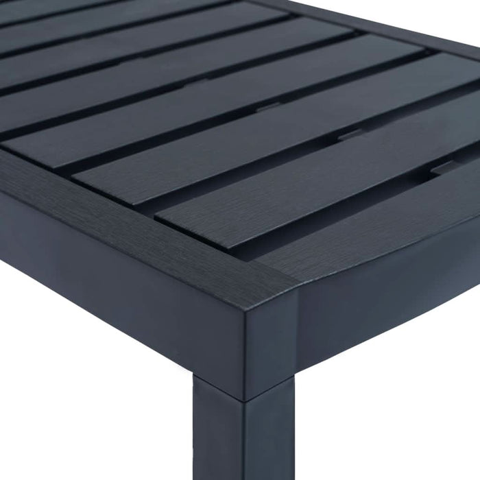 Set mobilier de grădină, 3 piese, antracit, plastic - WALTI WALTI