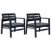 Set mobilier de grădină, 3 piese, antracit, plastic - WALTI WALTI