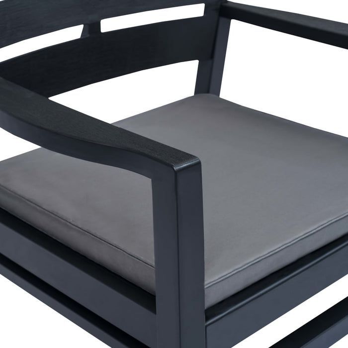 Set mobilier de grădină, 3 piese, antracit, plastic - WALTI WALTI