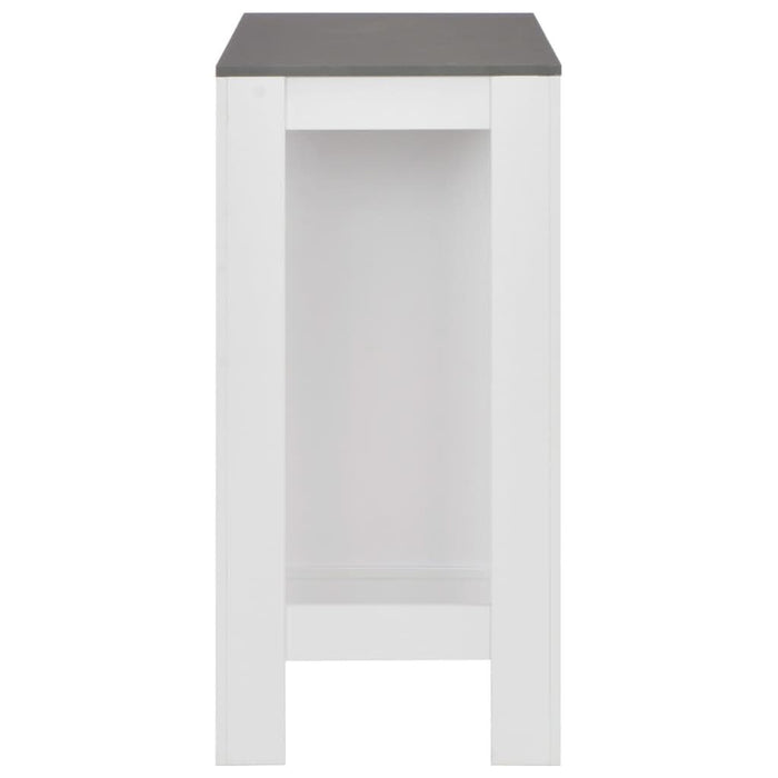Masă bar cu rafturi, alb, 110x50x103 cm - WALTI WALTI