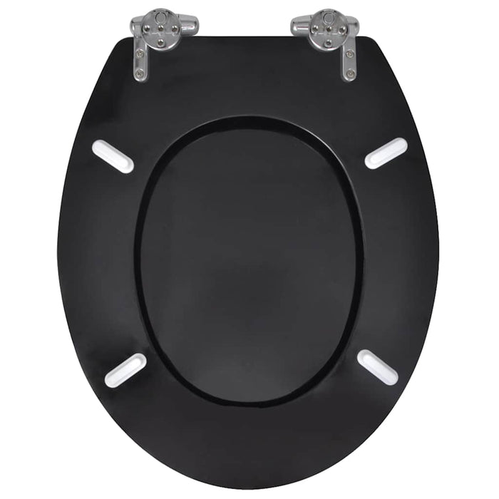 Capace WC cu închidere silențioasă, 2 buc, negru, MDF - WALTI WALTI