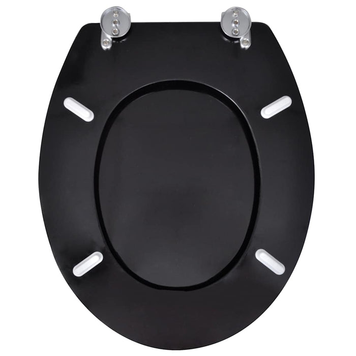 Capace WC, 2 buc., negru, MDF - WALTI WALTI