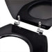 Capace WC, 2 buc., negru, MDF - WALTI WALTI