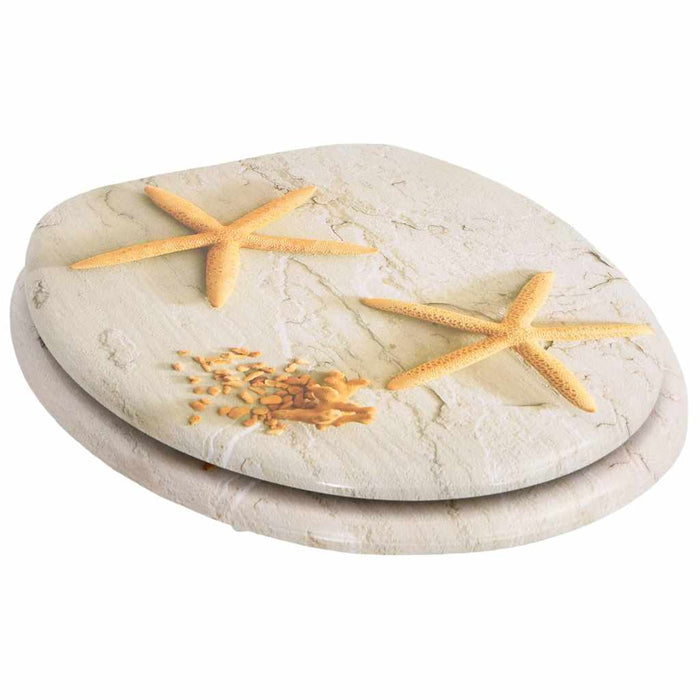 Capace WC, 2 buc., MDF, model stea de mare - WALTI WALTI