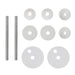 Capace WC, 2 buc., MDF, model pietricele - WALTI WALTI