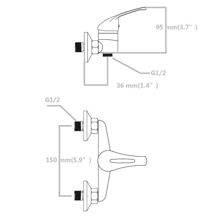 Dușuri mixer, 2 buc. - WALTI WALTI