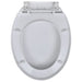 Capace WC cu închidere silențioasă, 2 buc., alb, plastic - WALTI WALTI