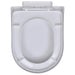 Capace WC cu închidere silențioasă, 2 buc., alb, plastic - WALTI WALTI