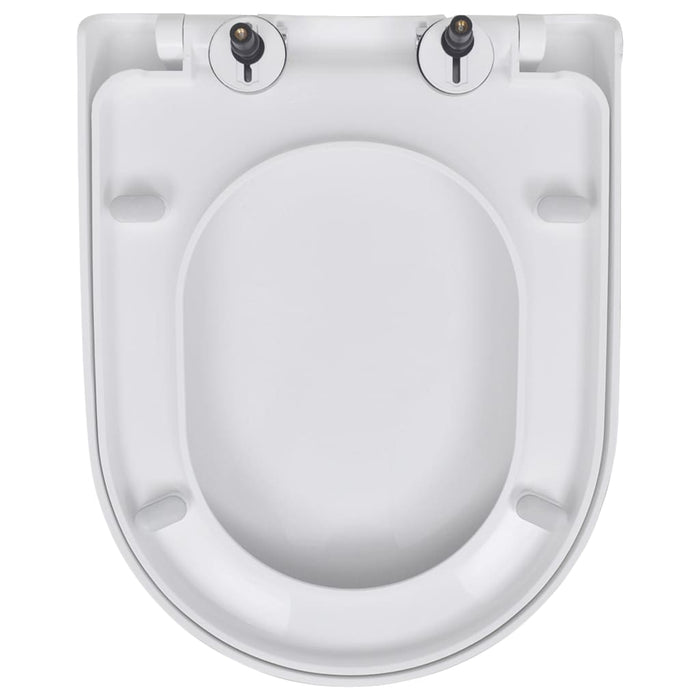 Capace WC cu închidere silențioasă, 2 buc., alb, plastic - WALTI WALTI