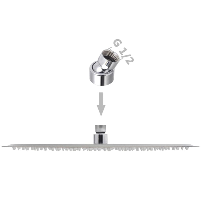 Cap de duș tip ploaie, 2 buc., Ø 40 cm, oțel inoxidabil - WALTI WALTI