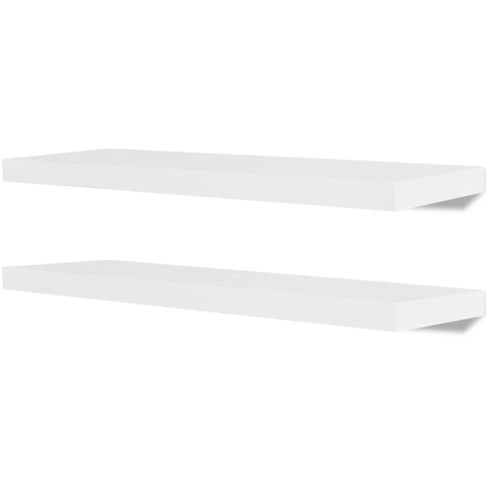 Rafturi de perete, 4 buc., alb, 80 cm - WALTI WALTI