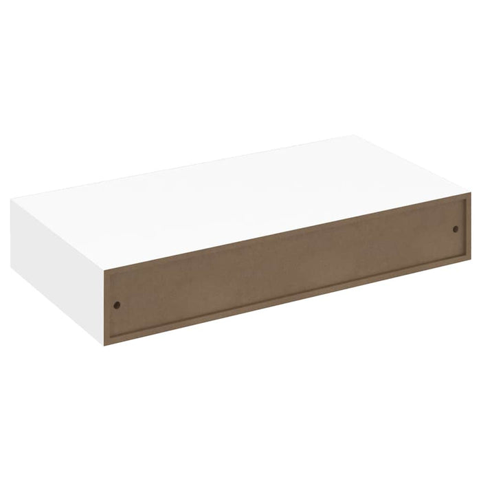 Rafturi de perete suspendate cu sertare, 2 buc., alb, 48 cm - WALTI WALTI