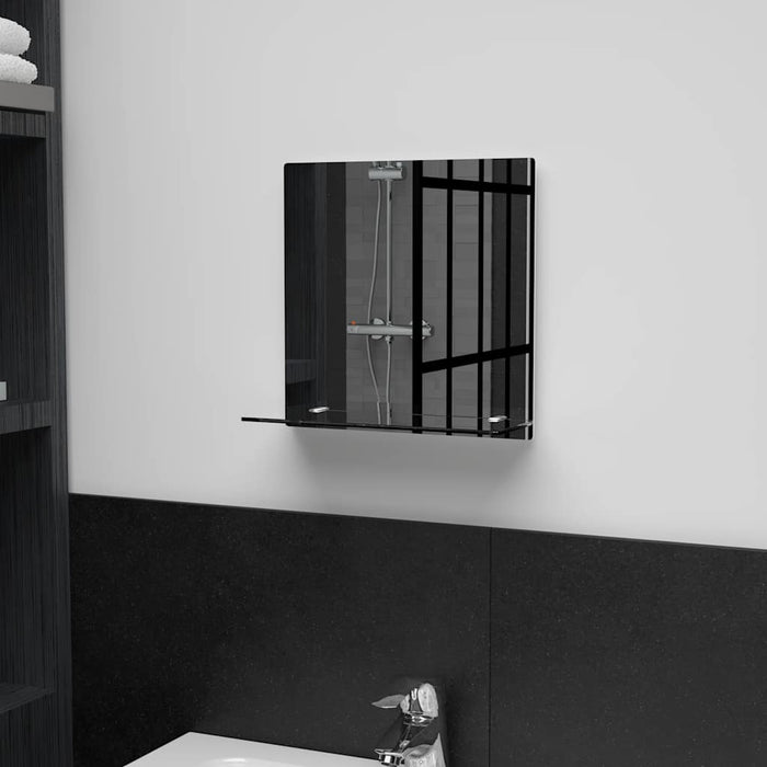 Oglindă de perete cu raft, 30 x 30 cm, sticlă securizată - WALTI WALTI