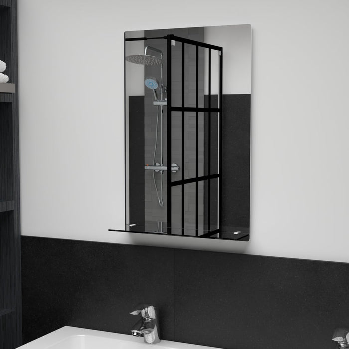 Oglindă de perete cu raft, 40 x 60 cm, sticlă securizată - WALTI WALTI
