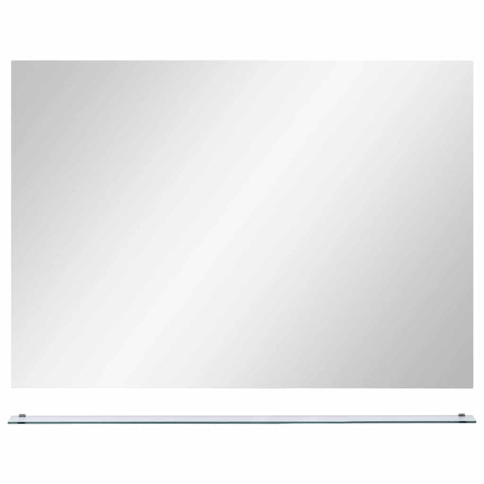 Oglindă de perete cu raft, 80 x 60 cm, sticlă securizată - WALTI WALTI
