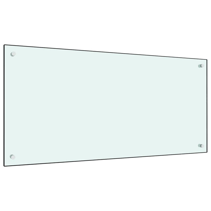 Panou antistropi de bucătărie, culoare lapte, 100x50 cm sticlă securizată WALTI