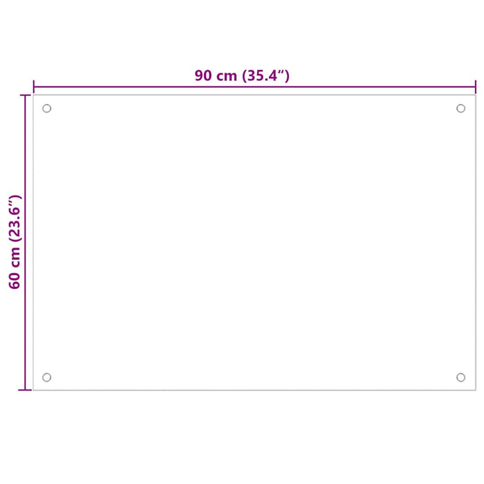 Panou antistropi bucătărie transparent 90x60 cm sticlă securiz. - WALTI WALTI