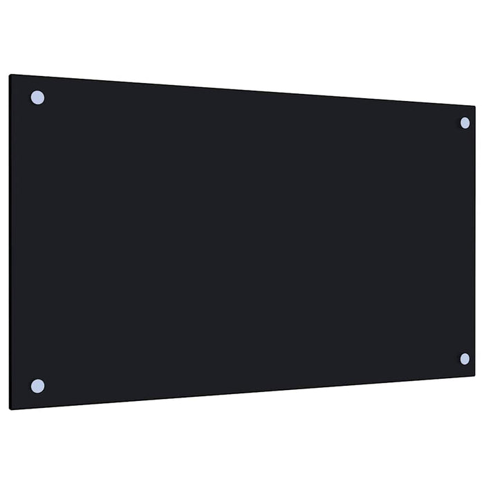 Panou antistropi de bucătărie, negru 70x40 cm sticlă securizată - WALTI WALTI