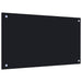 Panou antistropi de bucătărie, negru 70x40 cm sticlă securizată - WALTI WALTI