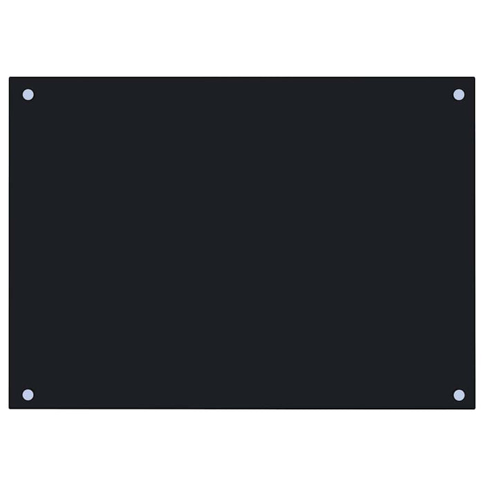 Panou antistropi de bucătărie, negru 70x50 cm sticlă securizată - WALTI WALTI